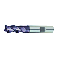 Schaftfräser VHM 3mm (Stahl/Guss/Super-Leg.), Z=3 HB, TiAlN